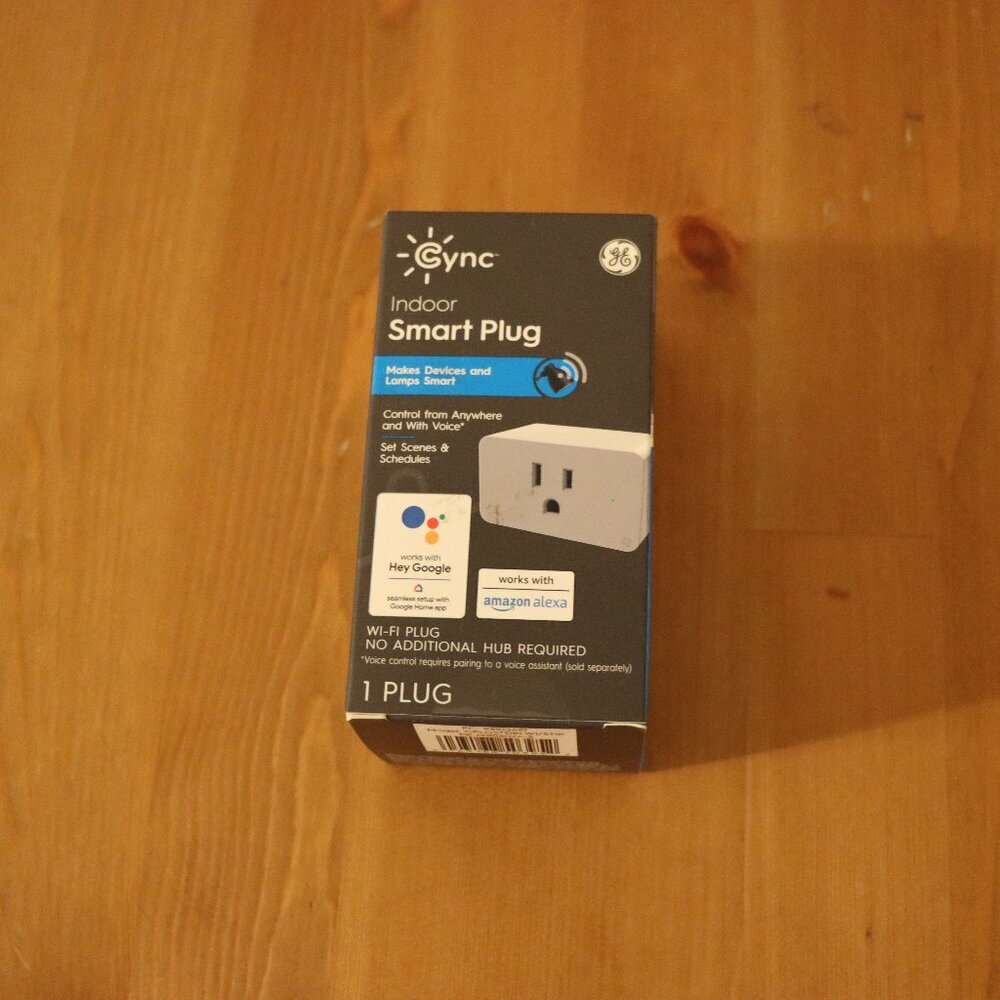 GE Life Smart Plug Indoor Plug, Bluetooth and Wi-Fi Enabled, Works with Alexa